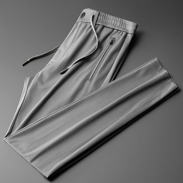 Pantalon droit décontracté homme anti-rides