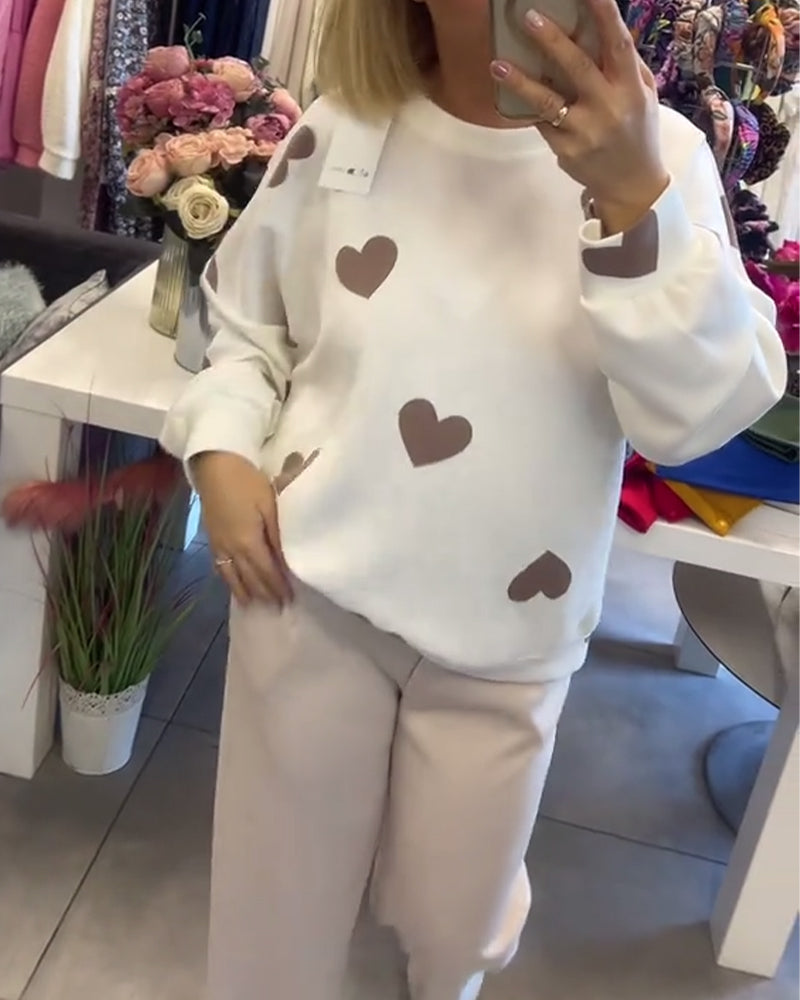 Kate - maglione cuori chic
