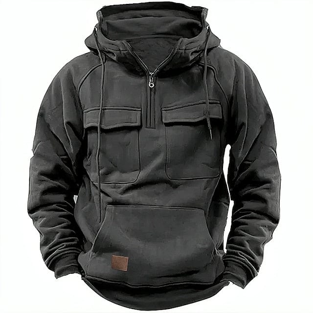 Nordberg – Sweat à capuche pour homme d'hiver avec doublure en polaire