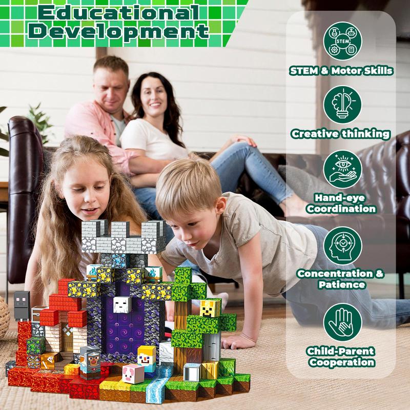 Jeu de construction magnétique pour enfants
