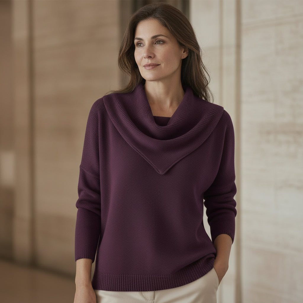 Liora | Pull Chaud avec Col Roulé Doux