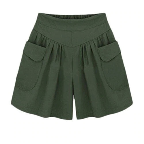 Shorts de plage décontractés pour femme avec taille élastique