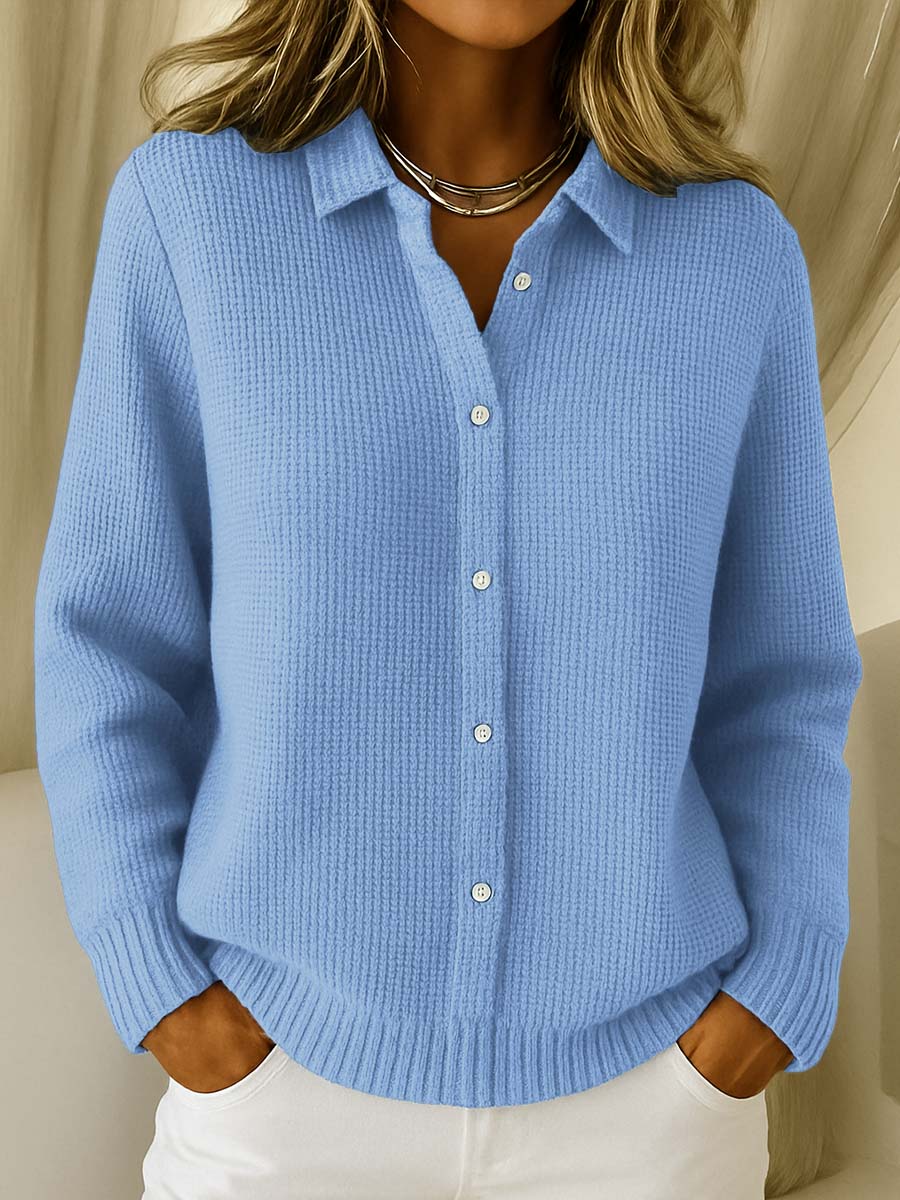 Grazia   -  cardigan classico in maglia con bottoni