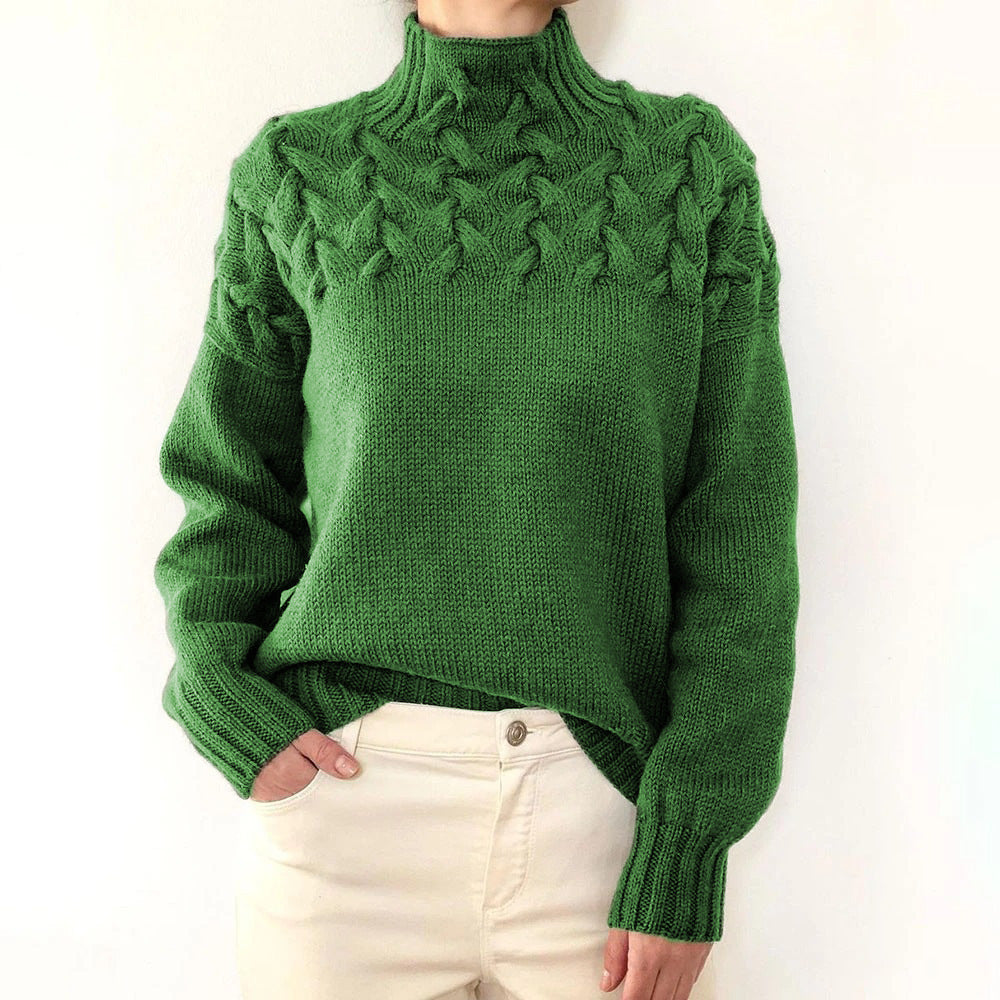 Loretta | Pull à Col Montant Doux et Enveloppant