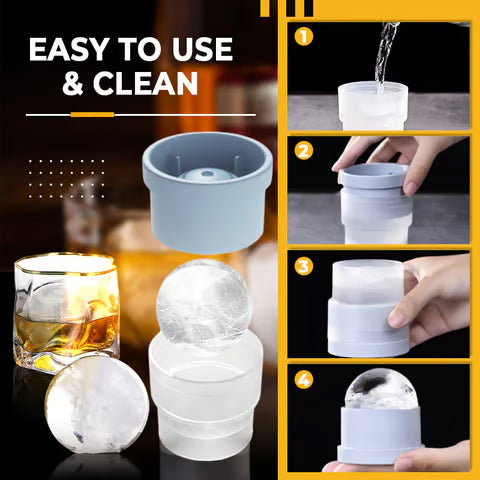 Moule portable en silicone pour glaçons sphériques