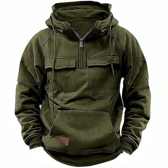 Nordberg – Sweat à capuche pour homme d'hiver avec doublure en polaire