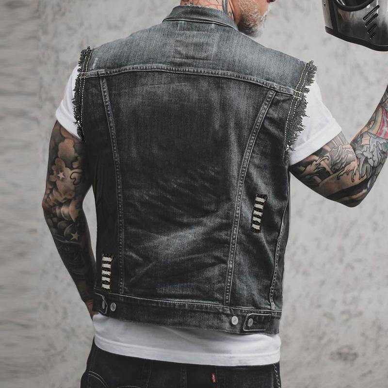 Gilet en denim pour homme