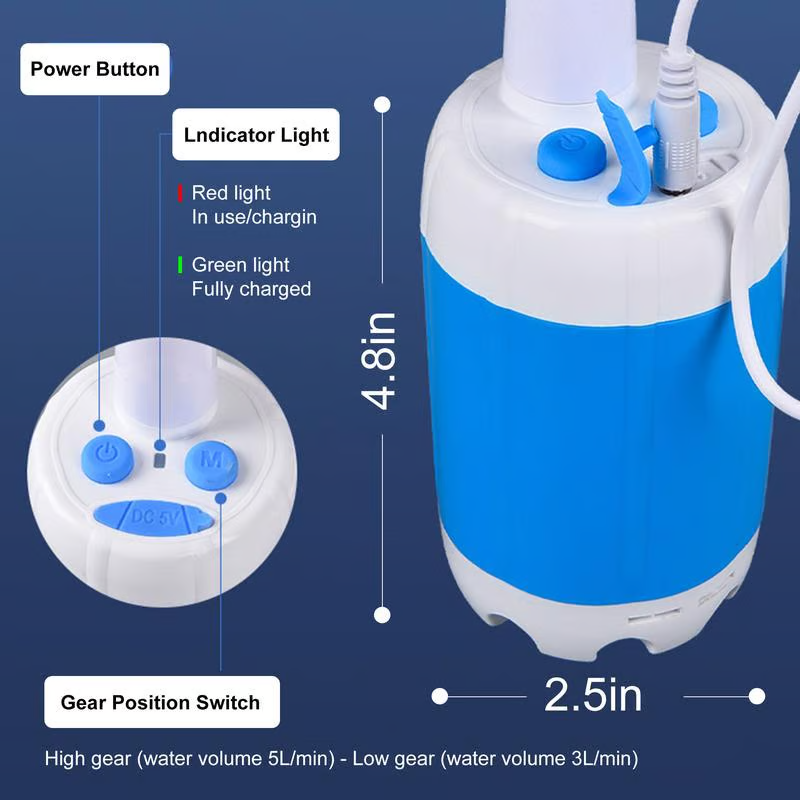 🛀 Vente chaude 50% de réduction💦 Douche portable pour camping avec pompe à eau