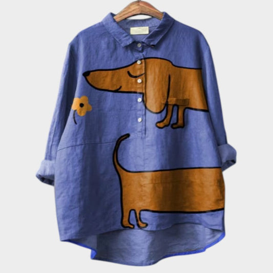 Almira - camicia canina oversize