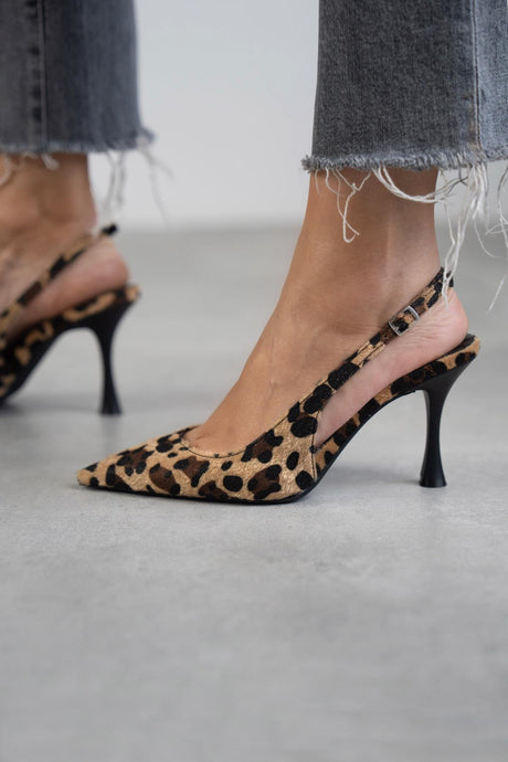 Lorena - tacchi in camoscio leopardato