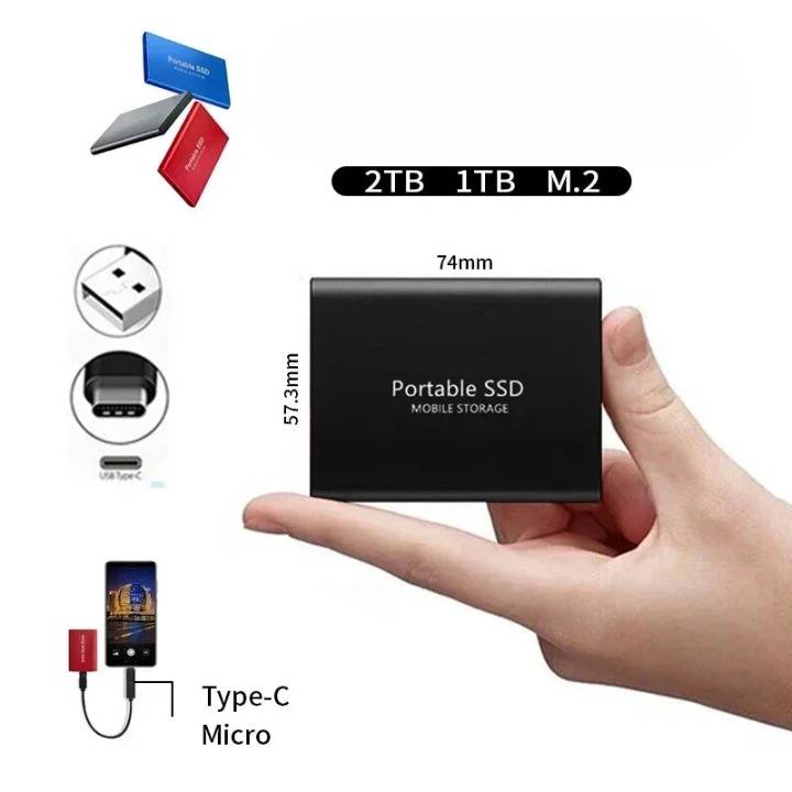 Disque SSD externe portable haute vitesse