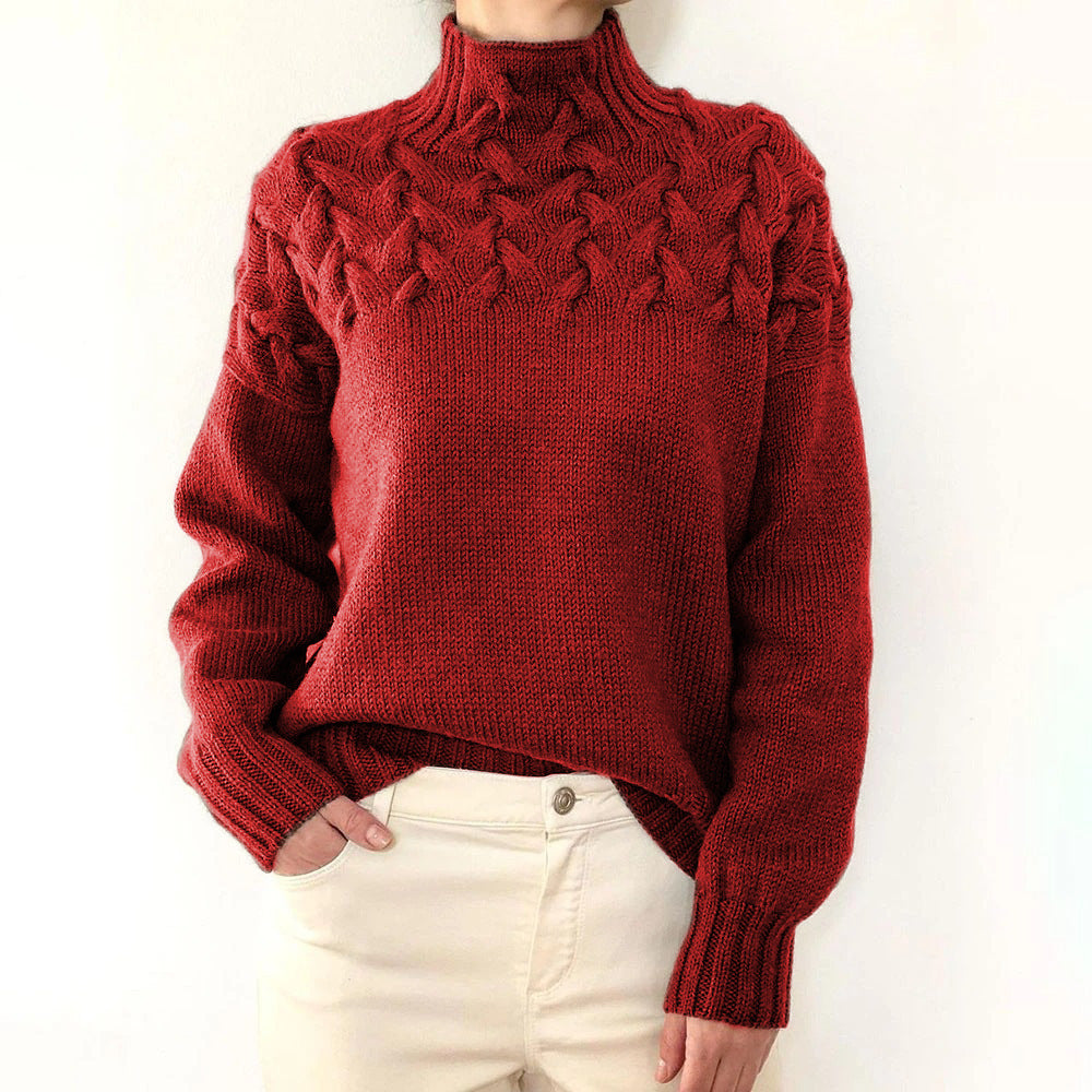 Loretta | Pull à Col Montant Doux et Enveloppant