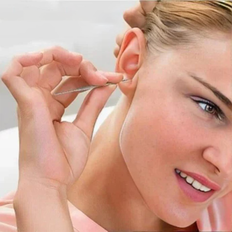 Ensemble portable de 6 pièces en acier inoxydable pour le nettoyage des oreilles