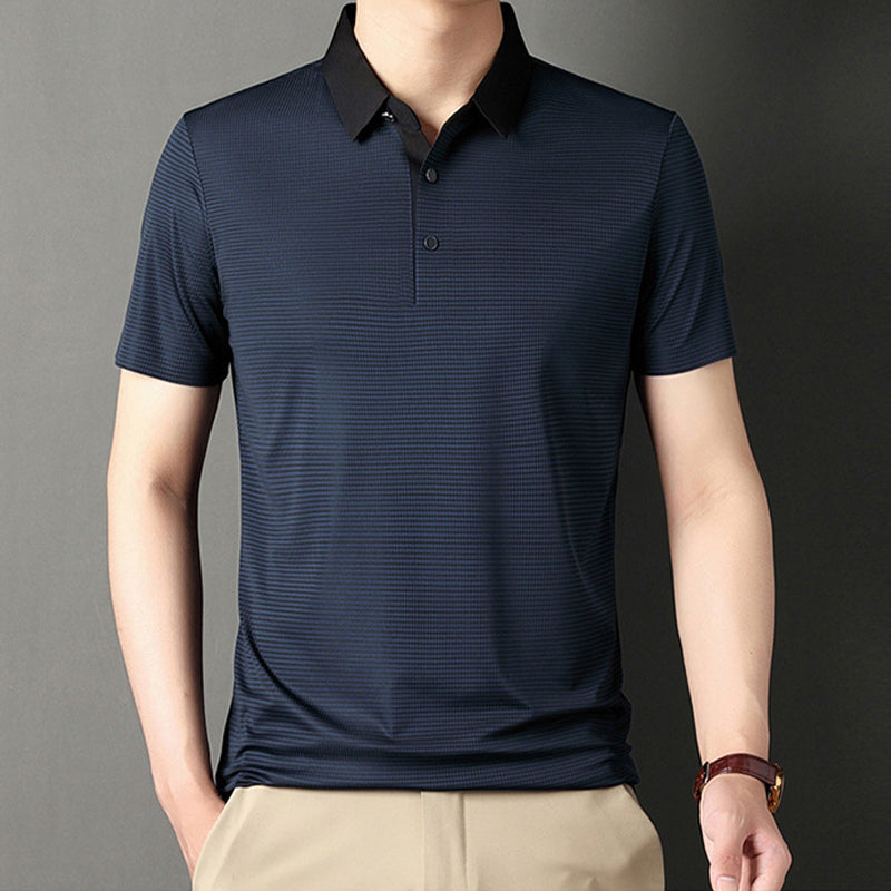 Chemise décontractée classique à rayures pour homme