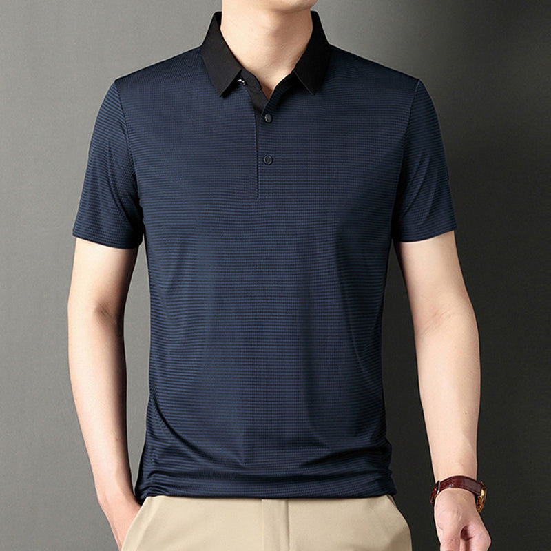 Chemise décontractée classique à rayures pour homme