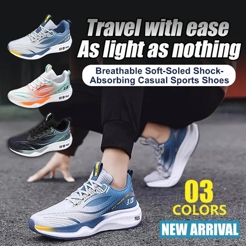 Chaussures de sport décontractées respirantes avec semelle souple et amortissante