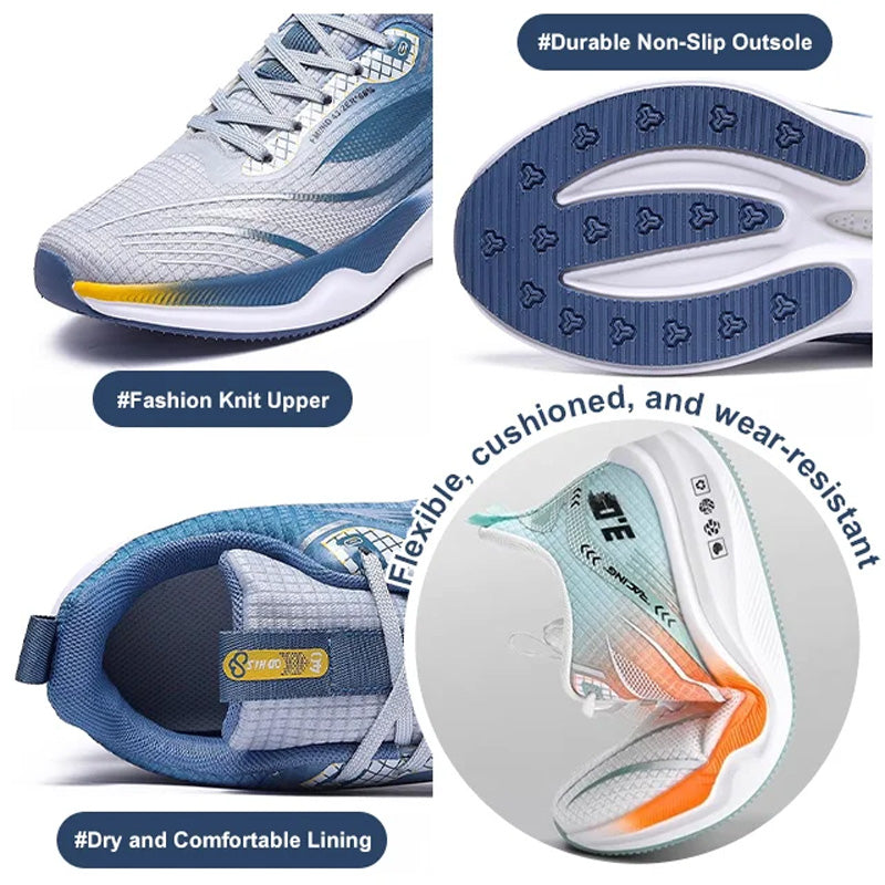 Chaussures de sport décontractées respirantes avec semelle souple et amortissante
