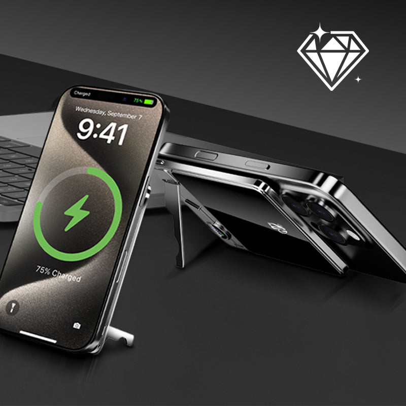 Power bank magnétique à double mode avec support