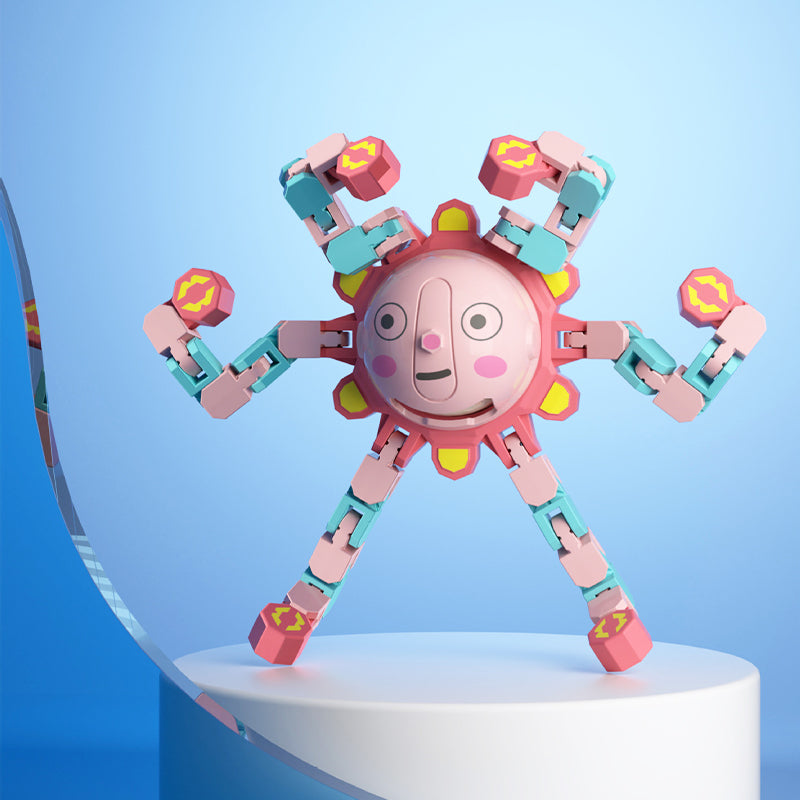 Jouet spinner mécanique rotatif transformable pour les doigts