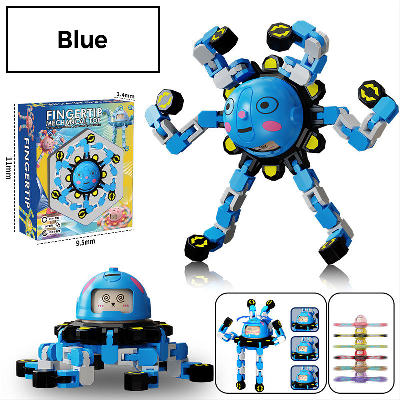 Jouet spinner mécanique rotatif transformable pour les doigts