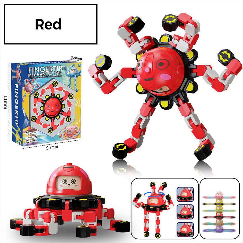 Jouet spinner mécanique rotatif transformable pour les doigts