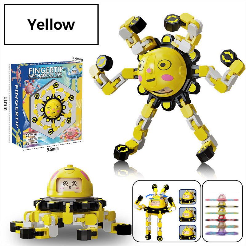 Jouet spinner mécanique rotatif transformable pour les doigts