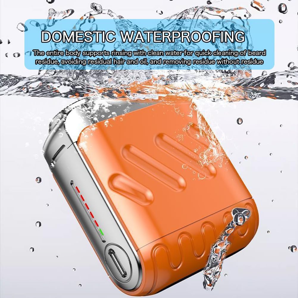 Rasoir électrique rotatif portable à double anneau
