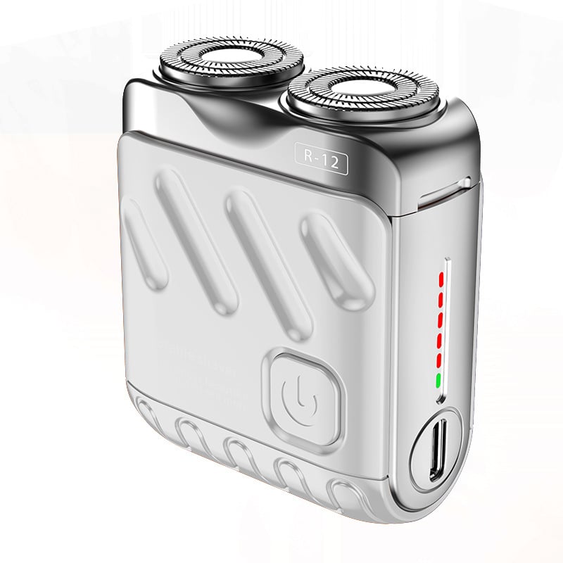 Rasoir électrique rotatif portable à double anneau