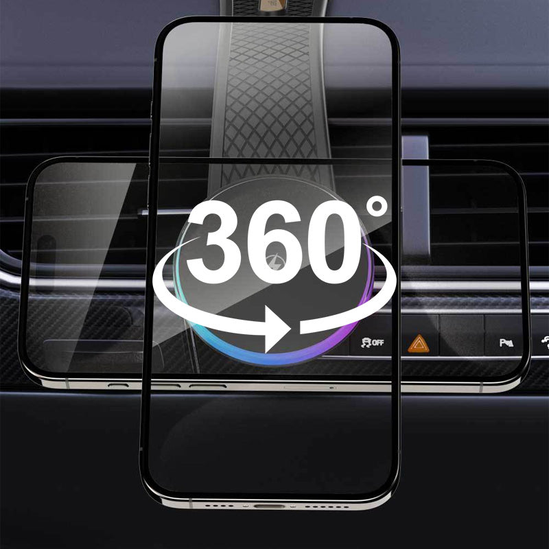 Support de voiture avec recharge rapide et bras réglable à 360°