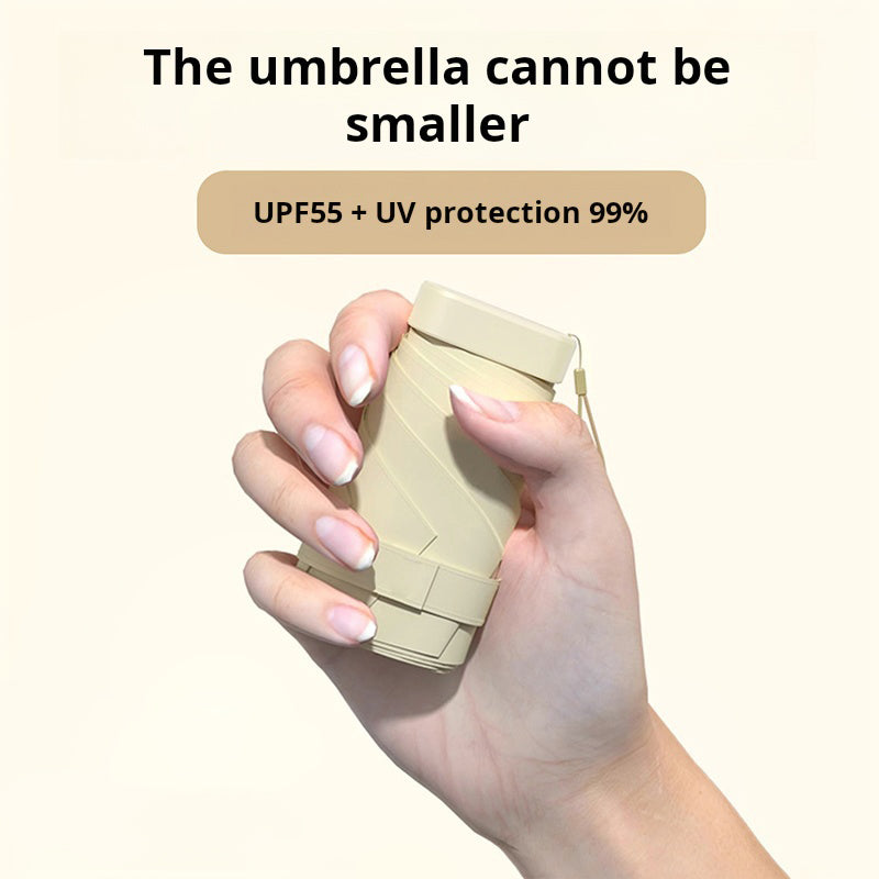 Parapluie portable, prêt pour la pluie ou le soleil !