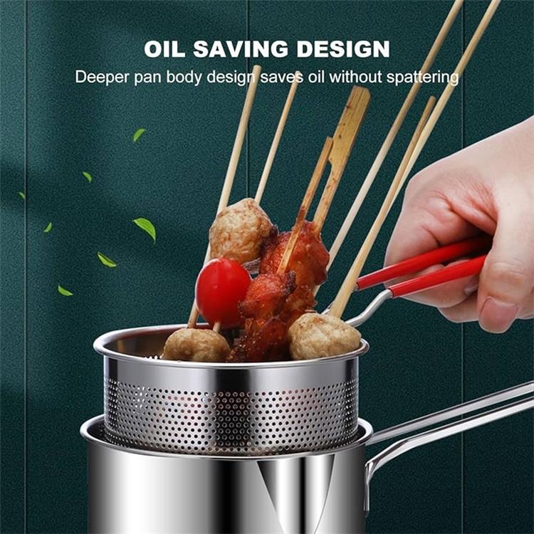 Friteuse Multifonction en Acier Inoxydable 304
