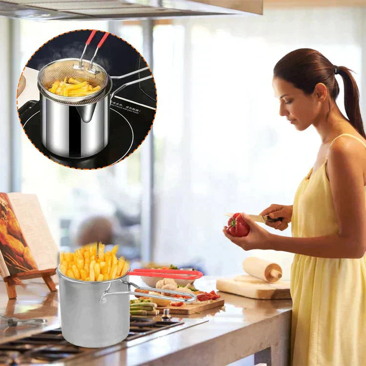 Friteuse Multifonction en Acier Inoxydable 304