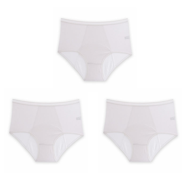 Culotte en soie glacée anti-fuites taille haute Plus