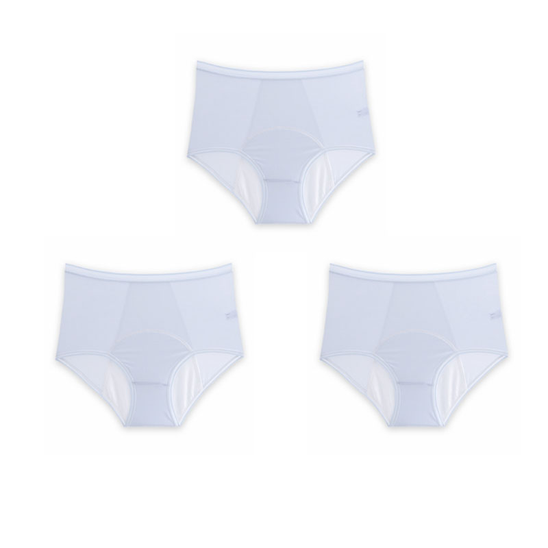 Culotte en soie glacée anti-fuites taille haute Plus