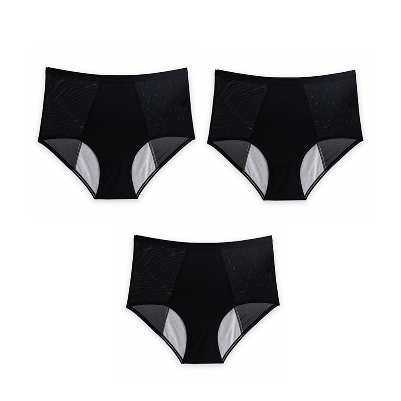 Culotte en soie glacée anti-fuites taille haute Plus