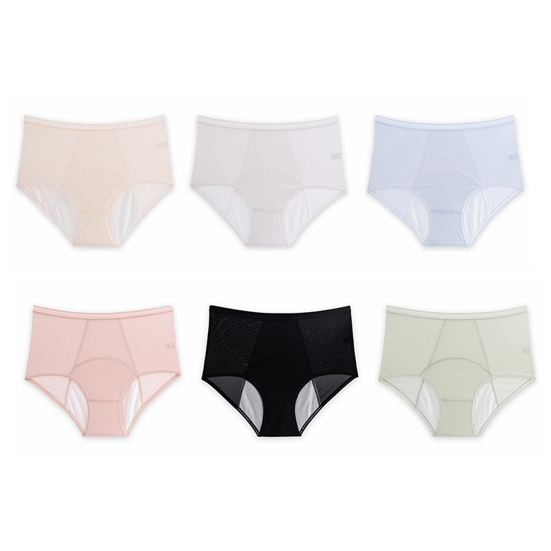 Culotte en soie glacée anti-fuites taille haute Plus