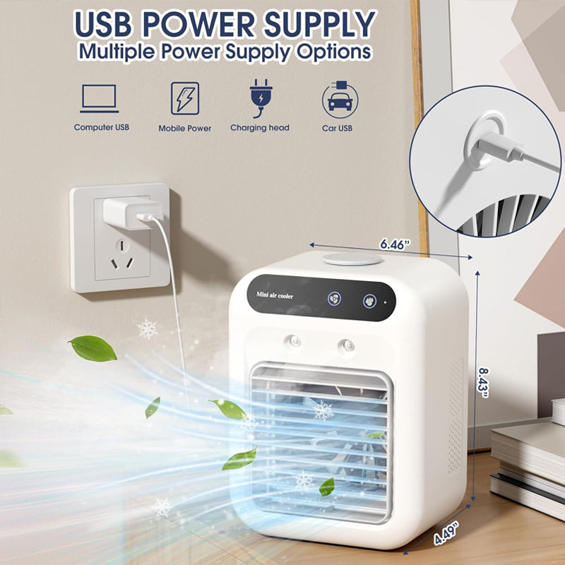 ❄️Mini climatiseur portable avec fonction de refroidissement et d'humidification