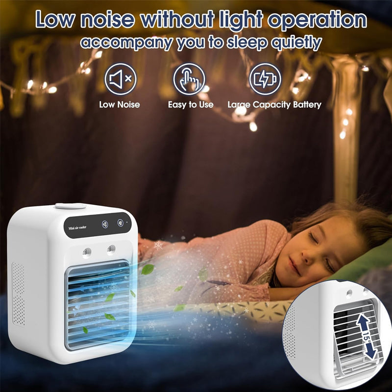 ❄️Mini climatiseur portable avec fonction de refroidissement et d'humidification
