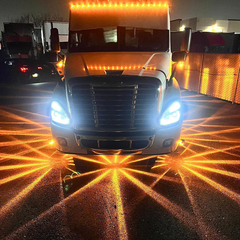 Feux de signalisation latéraux LED en forme de pastèque pour camions et remorques