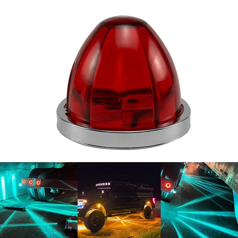 Feux de signalisation latéraux LED en forme de pastèque pour camions et remorques