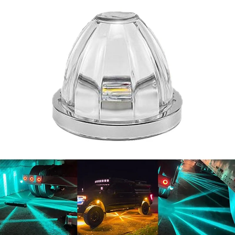 Feux de signalisation latéraux LED en forme de pastèque pour camions et remorques