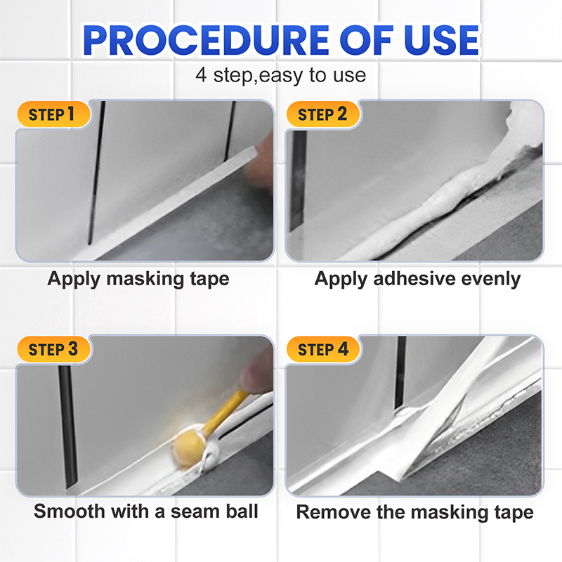 Mastic multiusage multicolore pour joints, pour toute la maison