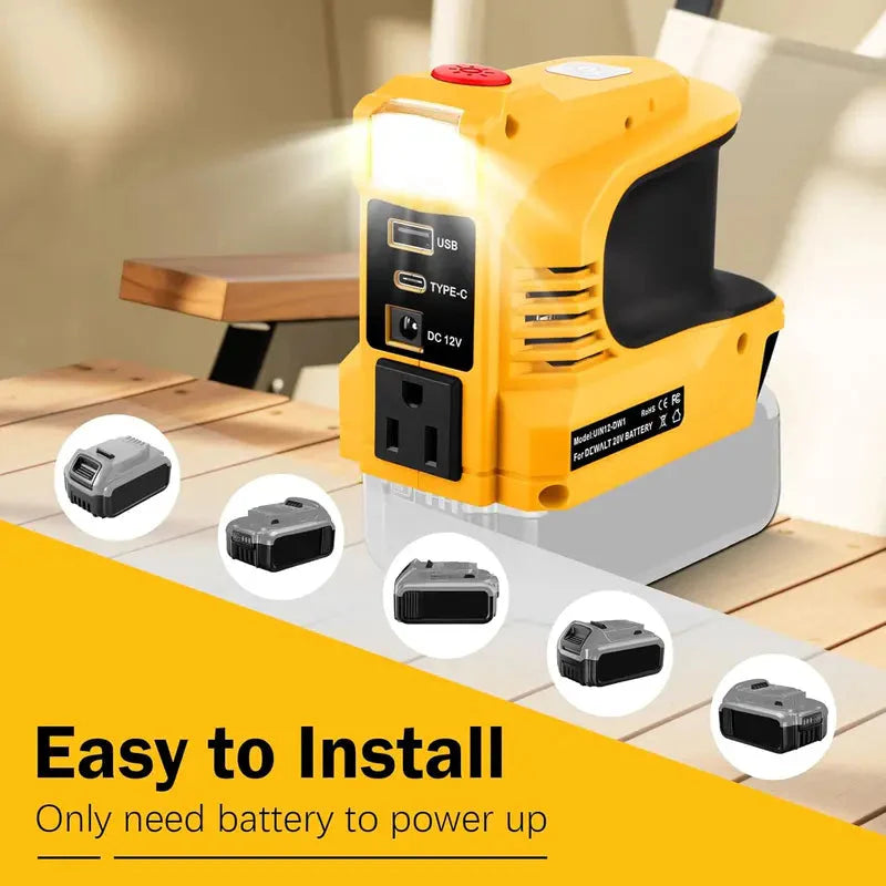 🔥Inverter compatto da CC a CA - Adatto per auto, camper, uso esterno e case estive