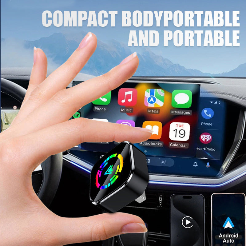 Adattatore 2-in-1 senza fili per iPhone e Android Auto