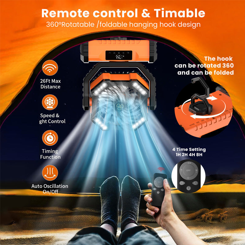 🔥 Vendita calda 50% OFF🎁 Ventilatore oscillante portatile con telecomando