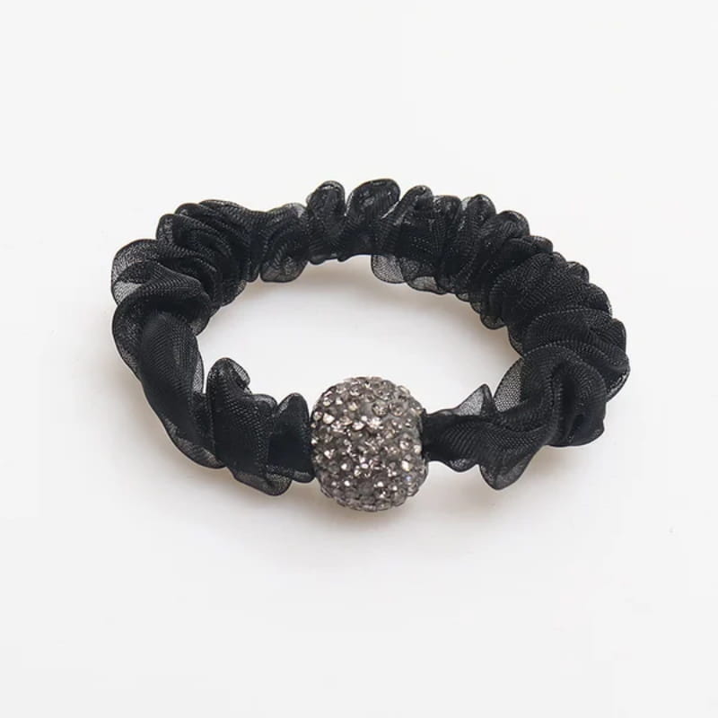🌟Eleganti elastici per capelli in rete di strass💕