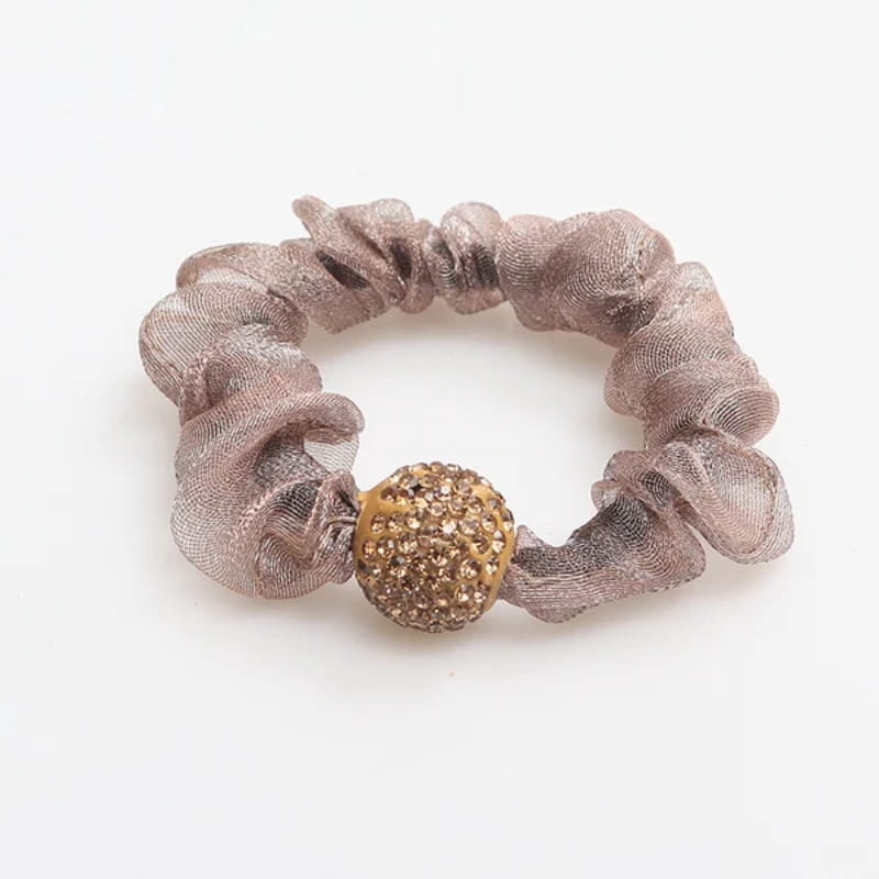 🌟Eleganti elastici per capelli in rete di strass💕
