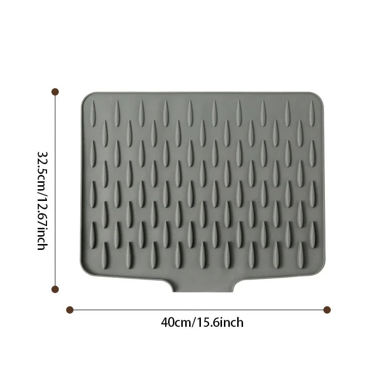 💥 Protège-plan de travail en silicone anti-débordement - Tapis thermorésistant et antidérapant pour sécher sans gouttes 💥