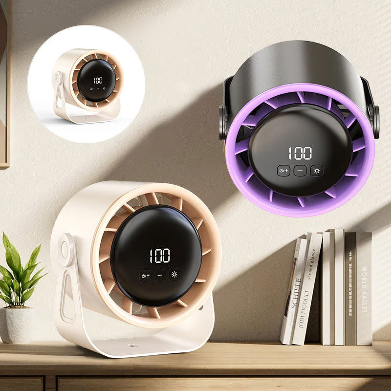 Ventilateur portable rechargeable de bureau