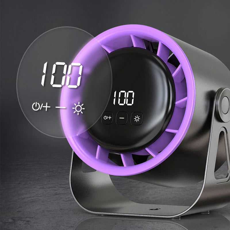 Ventilateur portable rechargeable de bureau